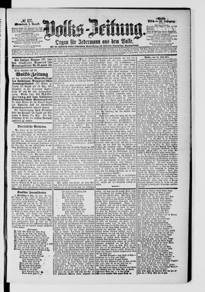 Volks-Zeitung on Aug 1, 1874