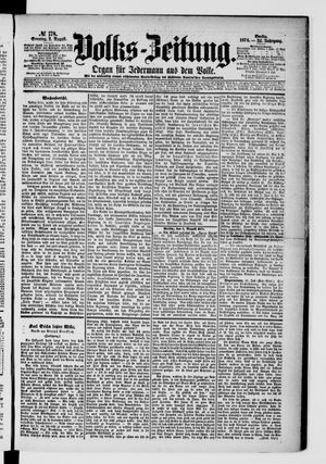 Volks-Zeitung vom 02.08.1874