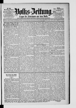 Volks-Zeitung vom 08.08.1874