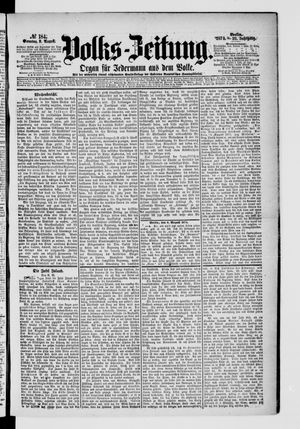 Volks-Zeitung vom 09.08.1874