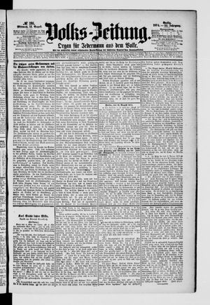 Volks-Zeitung vom 12.08.1874