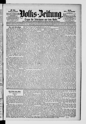 Volks-Zeitung vom 14.08.1874