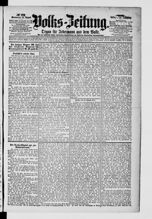 Volks-Zeitung vom 15.08.1874