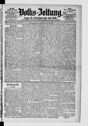 Volks-Zeitung vom 16.08.1874