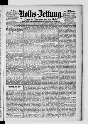 Volks-Zeitung vom 22.08.1874