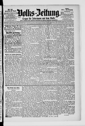 Volks-Zeitung vom 29.08.1874