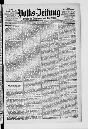 Volks-Zeitung vom 04.09.1874