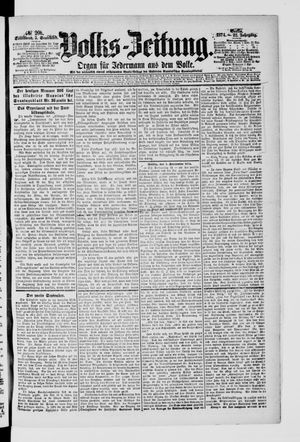 Volks-Zeitung vom 05.09.1874