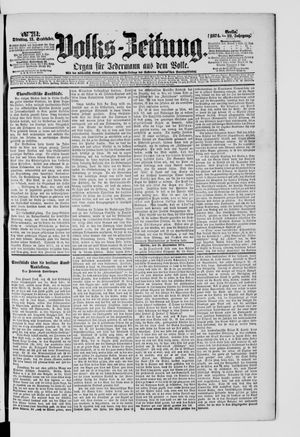 Volks-Zeitung vom 15.09.1874