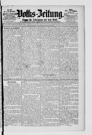 Volks-Zeitung vom 18.09.1874