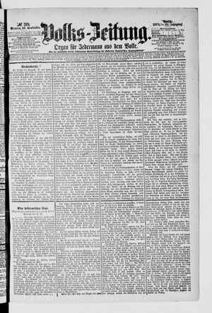 Volks-Zeitung vom 20.09.1874
