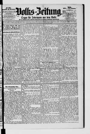 Volks-Zeitung vom 26.09.1874