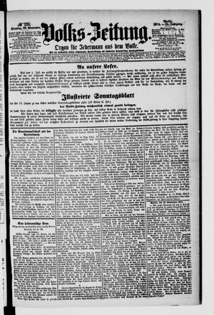 Volks-Zeitung vom 29.09.1874