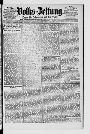 Volks-Zeitung vom 03.10.1874