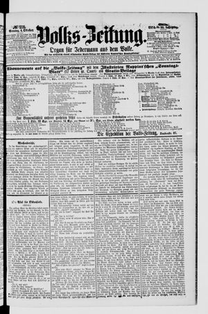 Volks-Zeitung vom 04.10.1874