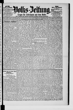 Volks-Zeitung vom 13.10.1874