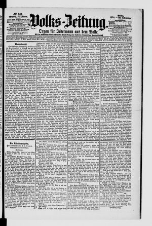 Volks-Zeitung on Oct 18, 1874