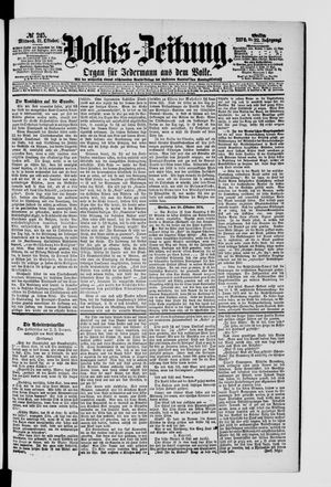 Volks-Zeitung vom 21.10.1874