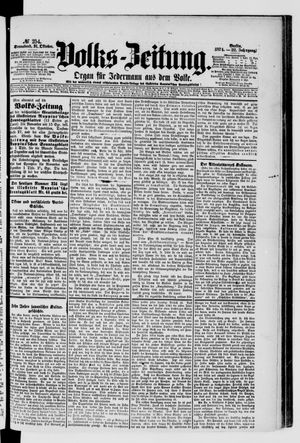 Volks-Zeitung on Oct 31, 1874