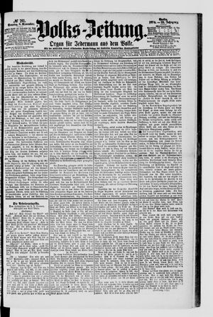 Volks-Zeitung vom 08.11.1874
