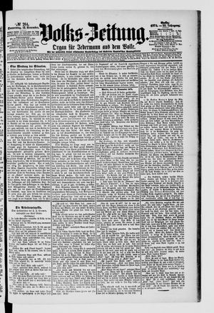 Volks-Zeitung vom 12.11.1874