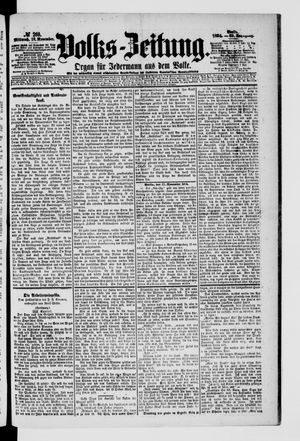 Volks-Zeitung vom 18.11.1874