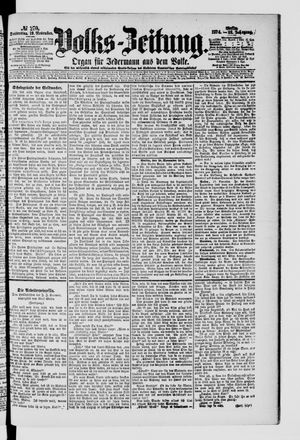 Volks-Zeitung vom 19.11.1874