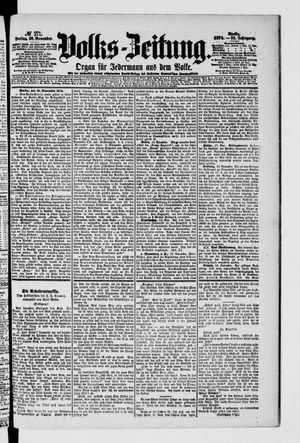 Volks-Zeitung on Nov 20, 1874