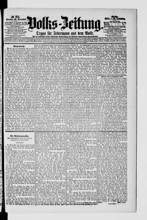 Volks-Zeitung on Nov 22, 1874