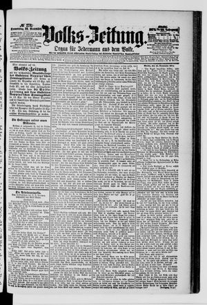 Volks-Zeitung vom 26.11.1874