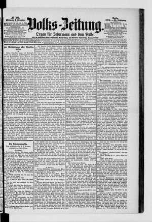 Volks-Zeitung vom 02.12.1874