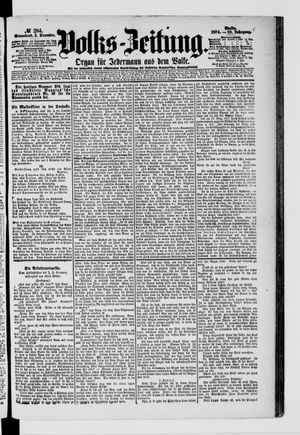 Volks-Zeitung vom 05.12.1874