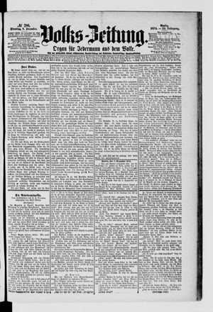 Volks-Zeitung vom 08.12.1874