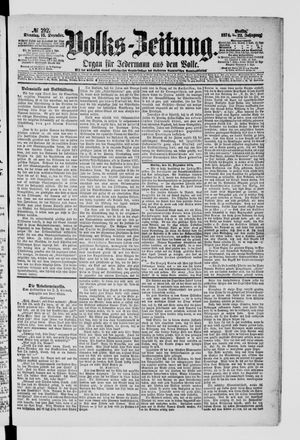 Volks-Zeitung vom 15.12.1874