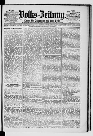 Volks-Zeitung on Dec 16, 1874