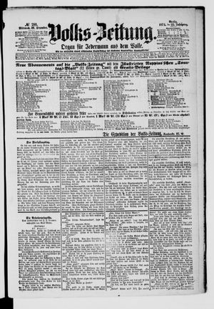 Volks-Zeitung vom 23.12.1874