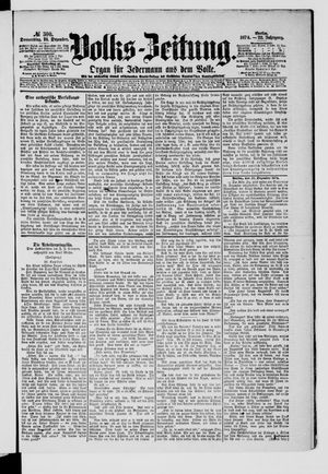 Volks-Zeitung vom 24.12.1874