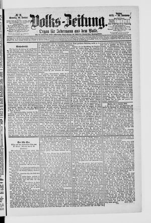Volks-Zeitung vom 10.01.1875
