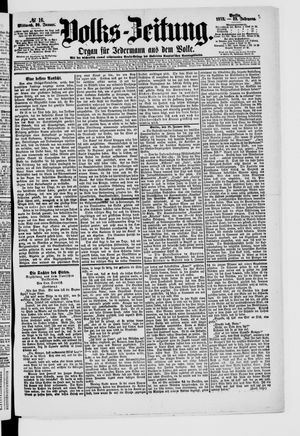 Volks-Zeitung vom 20.01.1875