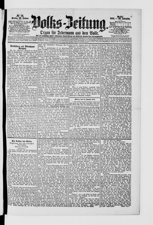 Volks-Zeitung on Jan 22, 1875