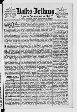 Volks-Zeitung vom 07.02.1875