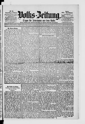 Volks-Zeitung vom 11.02.1875
