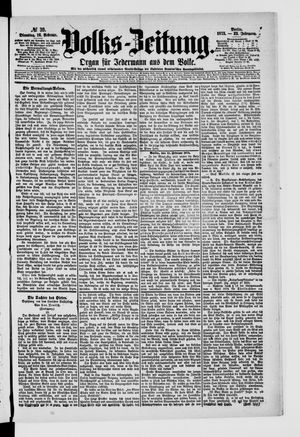 Volks-Zeitung vom 16.02.1875