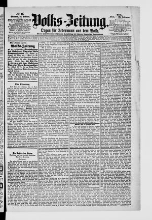 Volks-Zeitung vom 24.02.1875