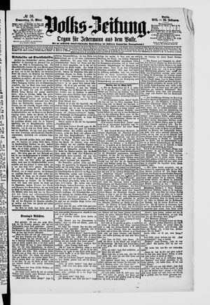 Volks-Zeitung vom 11.03.1875
