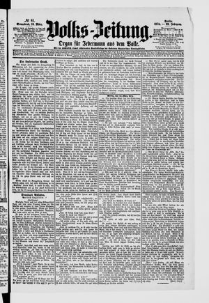 Volks-Zeitung vom 13.03.1875