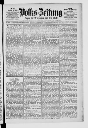 Volks-Zeitung vom 16.03.1875