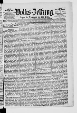 Volks-Zeitung vom 21.03.1875