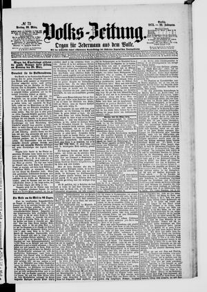 Volks-Zeitung vom 26.03.1875