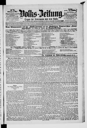 Volks-Zeitung vom 31.03.1875